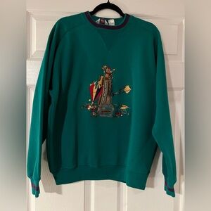 Vintage 90's Green Gabicci Golf Sweatshirt | XL